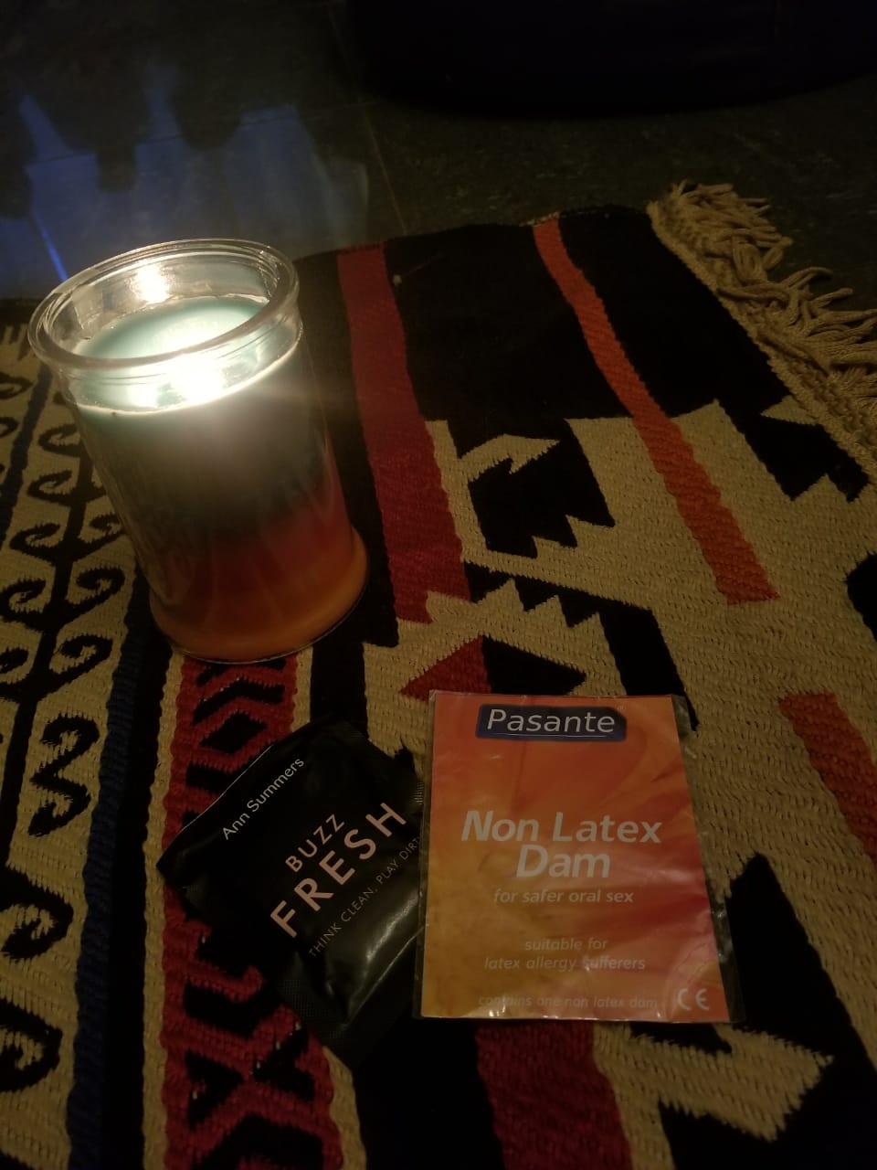 Candles, condoms and dental dam contraceptives