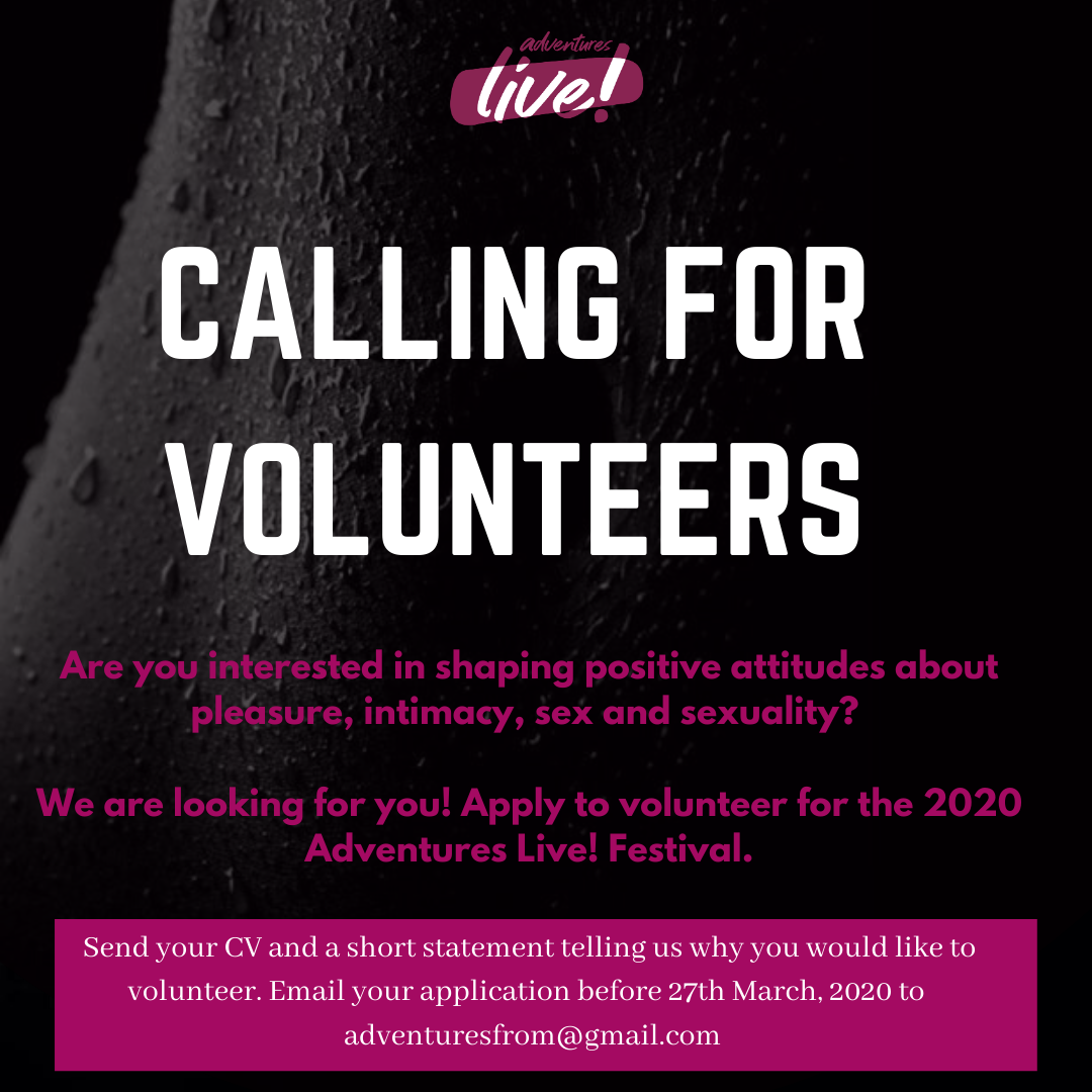 call for adventures live! festival volunteers